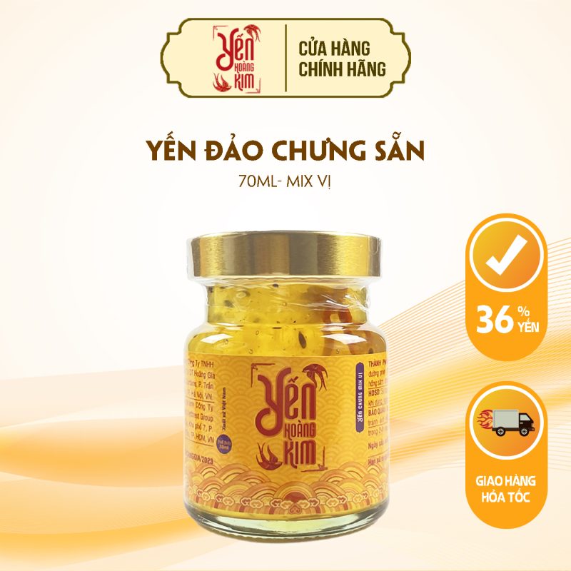 Yến Chưng Thập Cẩm hũ 70ml 36% yến sào Khánh Hòa